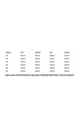 Gündelik Hac Ve Umrelik Mevlana Ortası Işlemeli Ferace