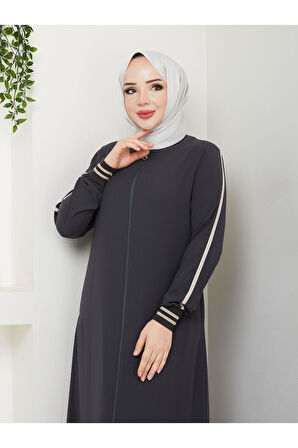 Gündelik Hac Ve Umrelik Ribanalı Şeritli Ferace