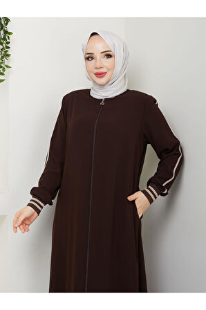 Gündelik Hac Ve Umrelik Ribanalı Şeritli Ferace