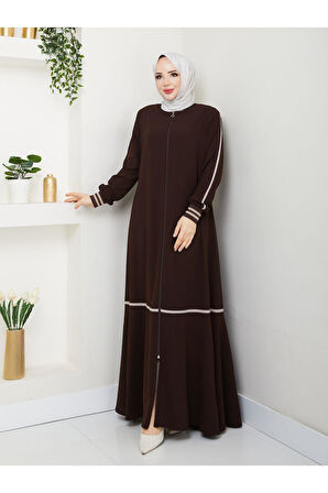 Gündelik Hac Ve Umrelik Ribanalı Şeritli Ferace