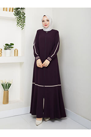 Gündelik Hac Ve Umrelik Ribanalı Şeritli Ferace