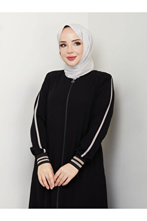 Gündelik Hac Ve Umrelik Ribanalı Şeritli Ferace