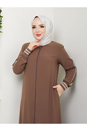 Gündelik Hac Ve Umrelik Ribanalı Şeritli Ferace