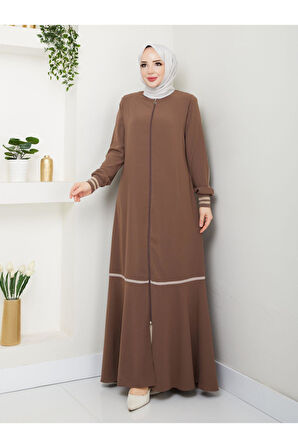 Gündelik Hac Ve Umrelik Ribanalı Şeritli Ferace