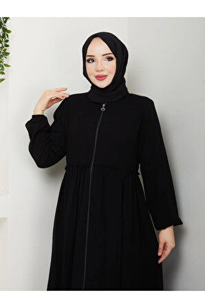 Hac Ve Umrelik Büzgü Detaylı Medine Ipeği Ferace