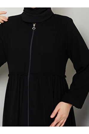 Hac Ve Umrelik Büzgü Detaylı Medine Ipeği Ferace