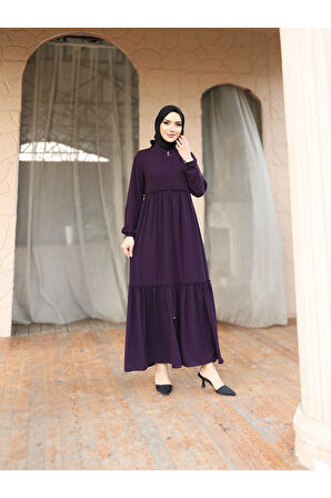 Hac Ve Umrelik Büzgü Detaylı Medine Ipeği Ferace