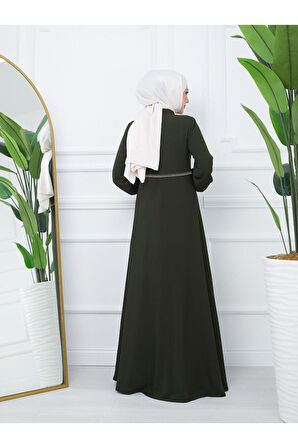 Gündelik Hac Ve Umrelik Nakışlı Mevlana Ferace