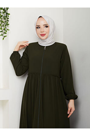 Hac Ve Umrelik Büzgü Detaylı Medine Ipeği Ferace