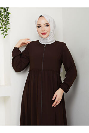 Hac Ve Umrelik Büzgü Detaylı Medine Ipeği Ferace