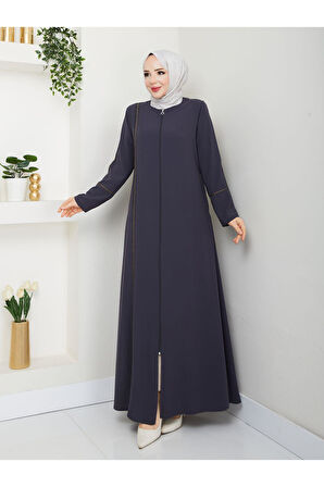 Gündelik Hac Ve Umrelik Ekstraforlu Biye Ve Taş Detaylı Ferace