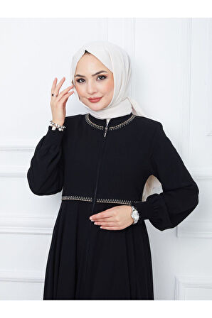 Gündelik Hac Ve Umrelik Nakışlı Mevlana Ferace