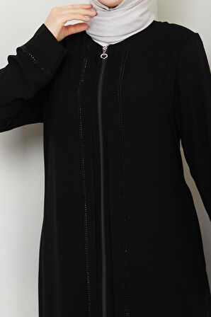 GÜNDELİK HAC VE UMRELİK GÜPÜRLÜ FERACE -SİYAH