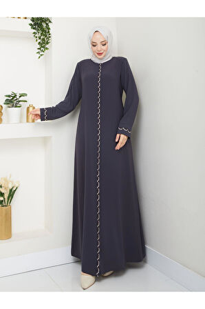 Gündelik Hac Ve Umrelik Zincir Nakışlı Ferace