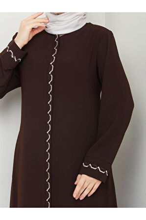 Gündelik Hac Ve Umrelik Zincir Nakışlı Ferace