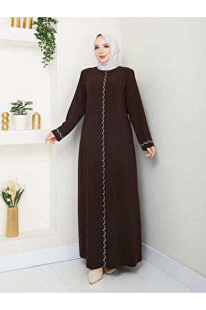 Gündelik Hac Ve Umrelik Zincir Nakışlı Ferace