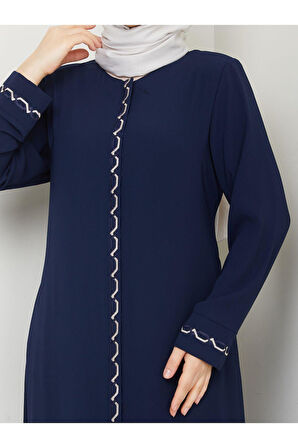 Gündelik Hac Ve Umrelik Zincir Nakışlı Ferace