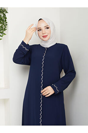 Gündelik Hac Ve Umrelik Zincir Nakışlı Ferace