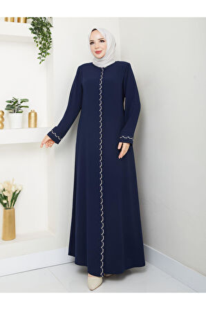 Gündelik Hac Ve Umrelik Zincir Nakışlı Ferace