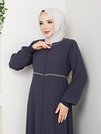 Gündelik Hac Ve Umrelik Nakışlı Mevlana Ferace