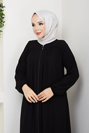 Gündelik Hac Ve Umrelik Boyundan Pileli Ferace