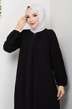 Gündelik Hac Ve Umrelik Boyundan Pileli Ferace