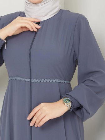 Gündelik Hac Ve Umrelik Mevlana Ortası Işlemeli Ferace