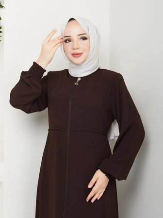 Gündelik Hac Ve Umrelik Mevlana Ortası Işlemeli Ferace
