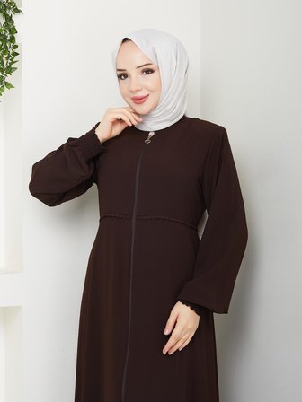 Gündelik Hac Ve Umrelik Mevlana Ortası Işlemeli Ferace