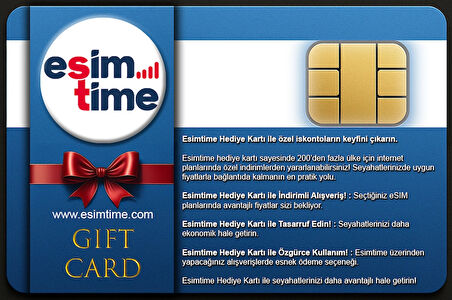 Esimtime 10 USD Dijital Hediye Kartı