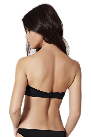 Kadın Siyah Dolgusuz Straples Sütyen 2550