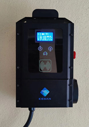 Essan Elektrikli Araç Şarj Cihazı Wallbox 22KW  (TOGG TESLA BYD TORRES ZOE MG CİTROEN OPEL PEUGEOT BMW MERCEDES UYUMLU