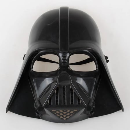 Çocuk Boy Yıldız Savaşları Star Wars Darth Vader Maskesi Ve 90 Cm Pelerin Seti Siyah
