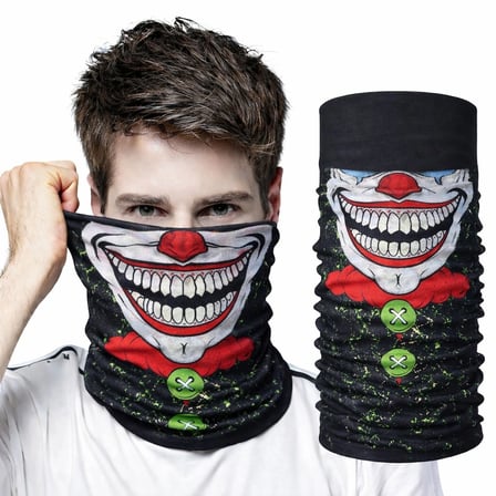 Joker Yüz Baskılı Baf Bandana - Çok Amaçlı Boyunluk Bandana 2 No
