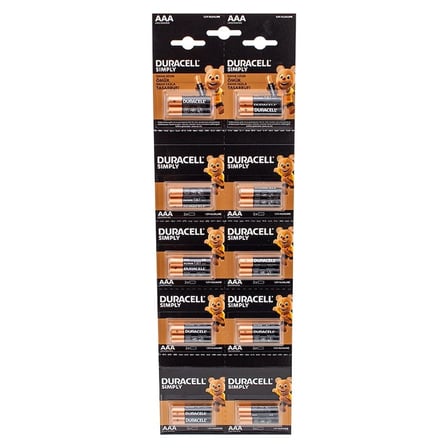 Duracell 1.5v İnce Aaa 20'li Alkalin Pil Lr03/mn20