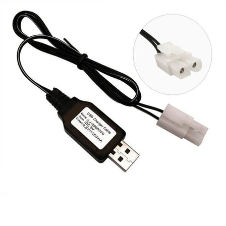 Sertec 9.6v Nı-cd / Nı-mh Oyuncak Bataryası Usb Şarj Kablosu