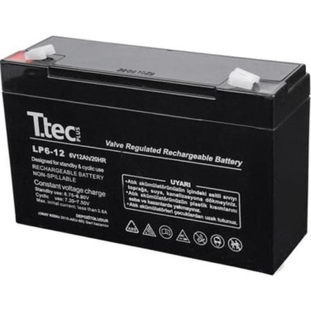 Ttec 6v 12 Ah Kuru Bakımsız Akü
