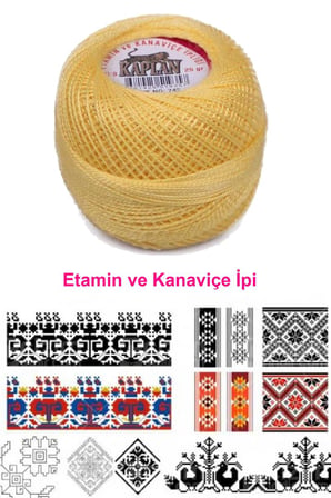 Kaplan Etamin Ve Kanaviçe İpi 8 No Kod/Renk: 742 - Royaleks