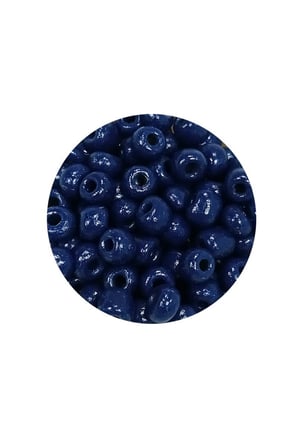 Dökme Cam Kum Boncuk Büyük Boy (6/0) 4 mm - 60 Gram - Lacivert - BNC134