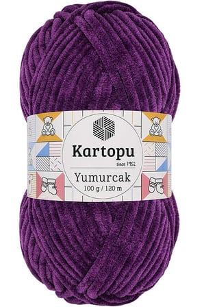 Yumurcak Kadife El Örgü İpi Açık Mor K719