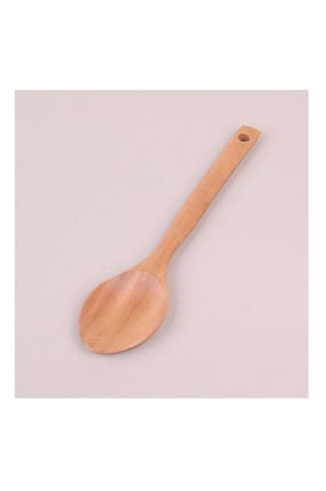 Balsa BLS-029A Ahşap Yemek Servis Kaşığı 28 cm mudanis