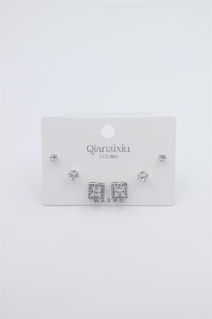 Çoklu Set Küpe - Gümüş