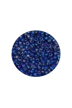 Dökme Cam Kum Boncuk (11/0) 2 mm - 60 Gram -  Koyu Mavi - BNC052