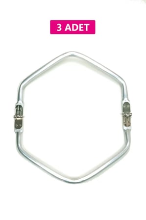 Gizli Metal Çanta Bursu – 3 Adet - 22 cm - Metal Çanta Aparatı Çanta Aksesuarı
