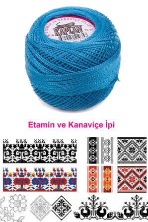 Kaplan Etamin Ve Kanaviçe İpi 8 No Kod/Renk: 518 - Royaleks