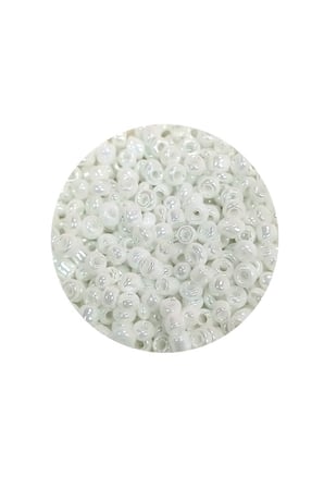 Dökme Cam Kum Boncuk (8/0) 3 mm - 20 Gram - Parlak Beyaz - BNC153