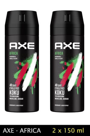 2 Adet Axe Africa Erkek Deodorant Sprey 150 ml