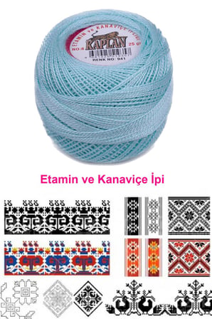 Kaplan Etamin Ve Kanaviçe İpi 8 No Kod/Renk: 941 - Royaleks