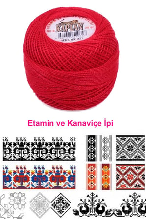 Kaplan Etamin Ve Kanaviçe İpi 8 No Kod/Renk: 321 - Royaleks