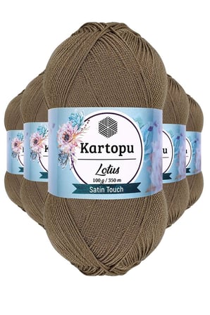 5 Adet Lotus Bikini Büstiyer Bluz Örgü İpi  K833 Vizon